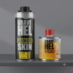 Vopsea Texturată Raptor 2K Gravihel Armor Skin Negru (Black) + Întăritor, 1 Kg