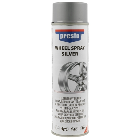 Spray vopsea pentru jante argintiu Presto, 500 ml