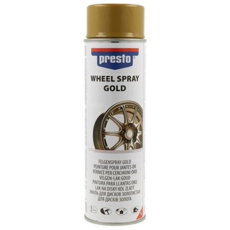 Spray vopsea pentru jante auriu Presto, 500 ml