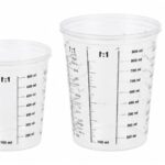 Set 5 pahare gradate pentru mixare vopsea Maddox Promix, 385 ml