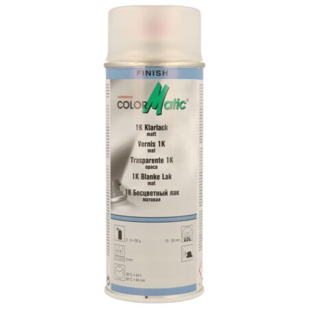 Lac transparent mat 1K spray Colormatic 400 ml