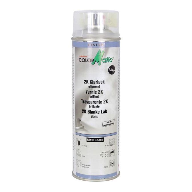 Lac transparent 2K lucios Slow Speed spray Colormatic 500 ml Lac transparent 2K lucios Slow Speed spray Colormatic 500 ml