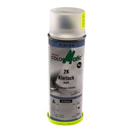 Lac transparent 2K mat Hi-Speed spray Colormatic 200 ml
